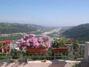 View from balcony to valley