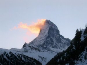 Sunset over Matterhorn