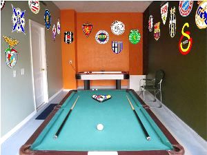 European soccer games room