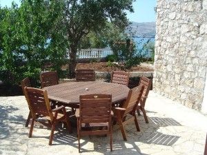 Patio dining table