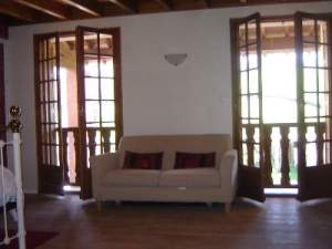 Doors overlooking the garden