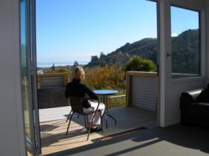 View out to the sea and Maitai