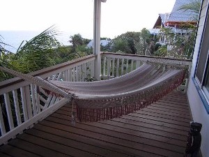 Bottom porch with hammock