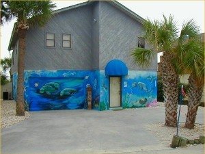 Side view of the house