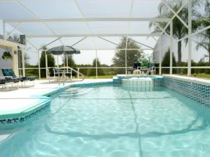 Heated swimming pool