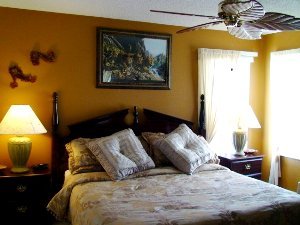 Bedroom with king bed