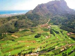 Views to golf greens