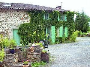 Side view of farmhouse