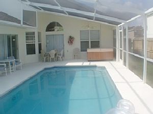 Solar heated pool with Spa