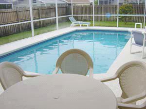 Looking out from pool