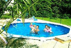 Pool with sun loungers