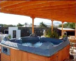 Family sized hot tub