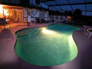 Pool at night