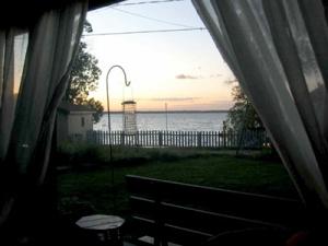 View of Lake from Living Room
