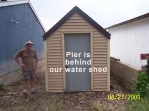 Water frontage shed
