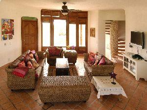 Living area with satelite TV