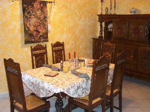 Breton dining table and buffet