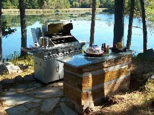 BBQ with a full river view