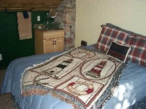 #1 with queen, vanity and bunk