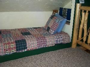 Captain's bunk under eaves