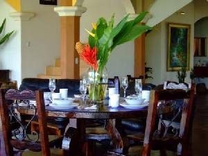 dining area of the main salon