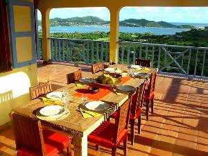 Dining table and nice view 