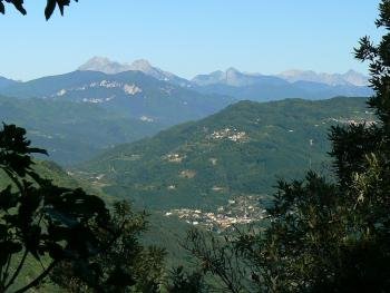 View to the Apuane Alpes