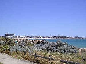 Right near the beach