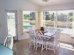 Dining Room with river view