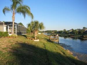 Fishing dock at rear of Villa