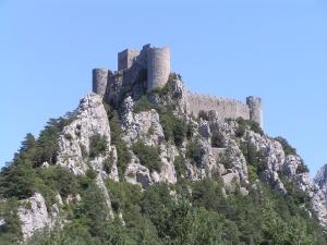 a Cathar castle