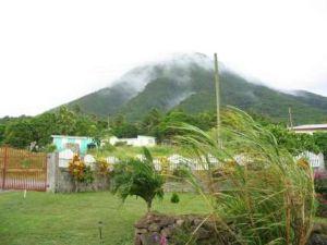 View of village and mountain