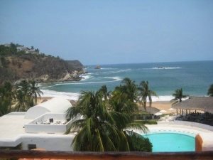 Secluded bay and warm sea