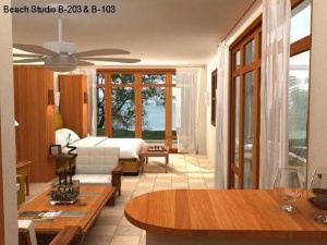 Looking through to bedroom