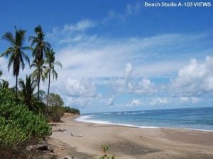 The beach just steps away