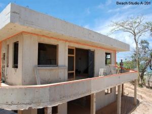 Shows large wrap-round balcony