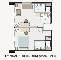 1 bedroom apartment