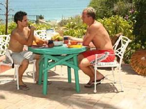 Enjoy breakfast in the sun