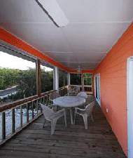 Screen porch ready for brunch