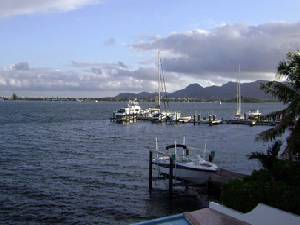 Jetty at end of gardens