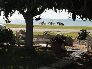 View from villa to ocean