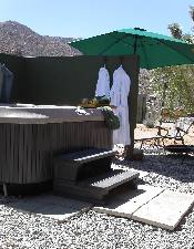 Private outdoor jacuzzi