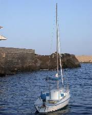 Sailboat harbor Stazzo