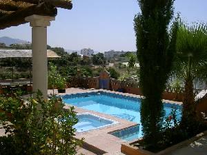 Private pool and jacuzzi