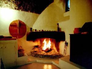 Kitchen fireplace