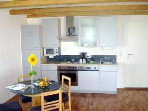 Kitchen in one of the suites