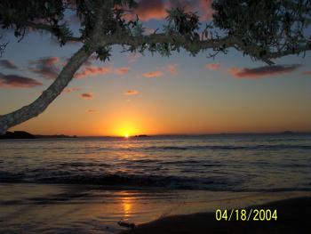 sunset on Coopers Beach