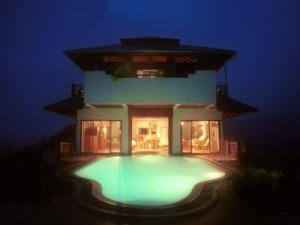 Villa at night
