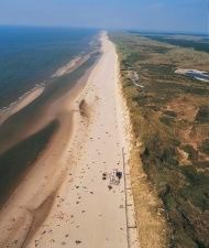 Wide sandy beaches