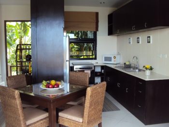 Dining area and kitchen